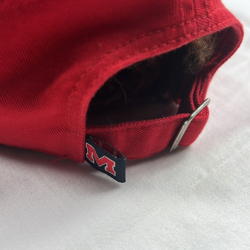 Vintage Red Nike Signed by Houston Nutt Ole Miss Rebels Hat - Picture 8 of 12